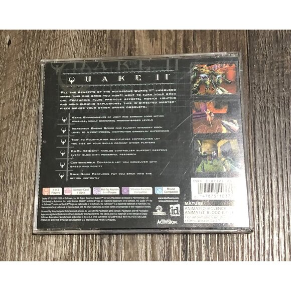 Quake II 2 (Sony PlayStation 1, 1999) CIB Complete w/ Manual Tested Perfect - Picture 2 of 4